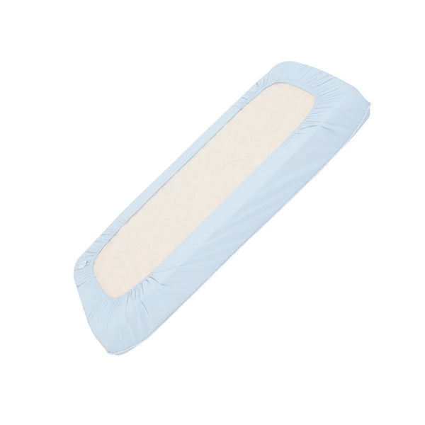 BABY BLUE FITTED CRIB SHEET - TULO BABY
