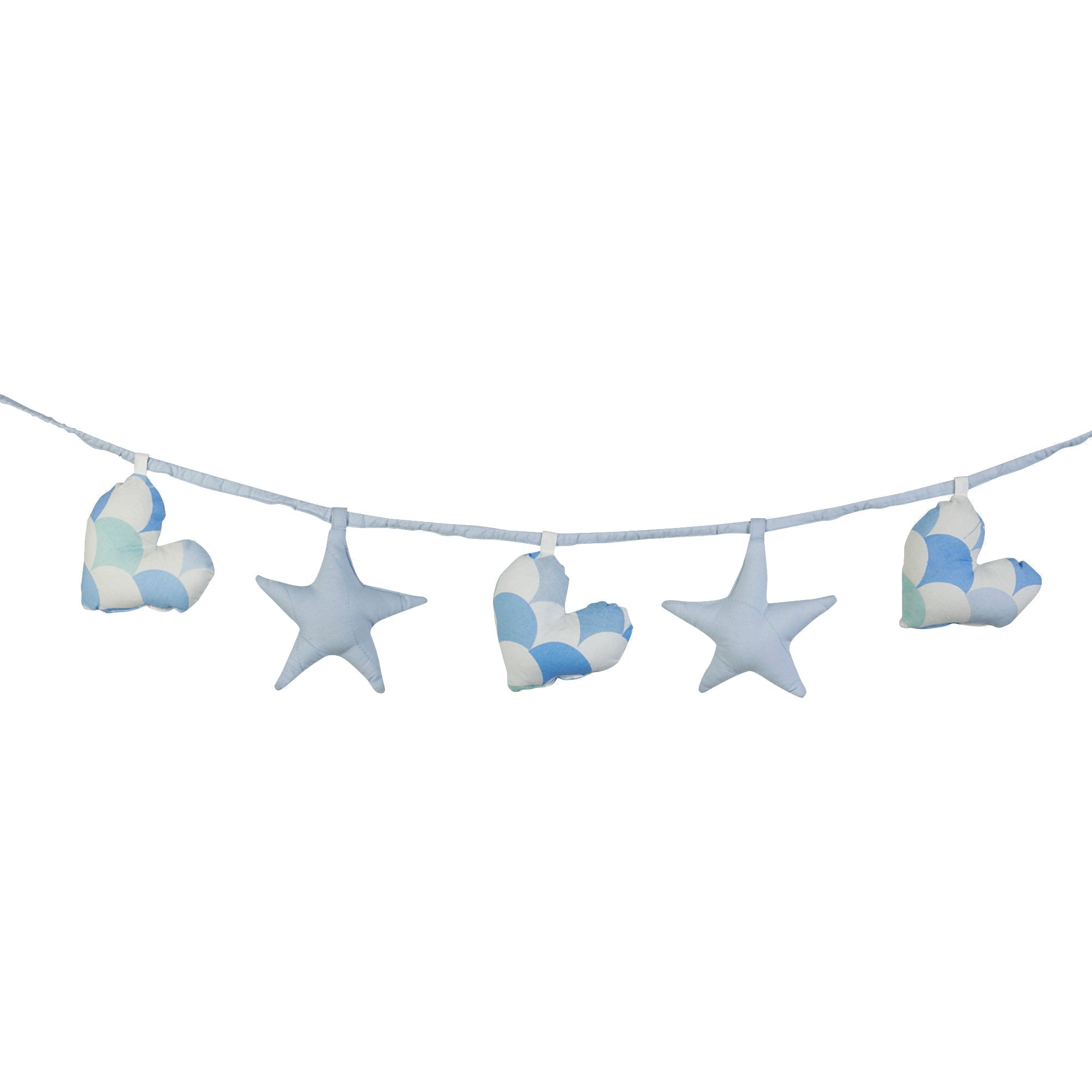 BABY BLUE HEART AND STAR BUNTING - TULO BABY